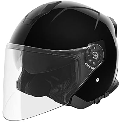 VCAN V88 3/4 Open Face Motorcycle Scooter Helmet ECE & DOT Approved