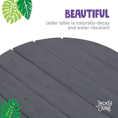 Jack & June Circular Cedar Picnic Table #TOP2
