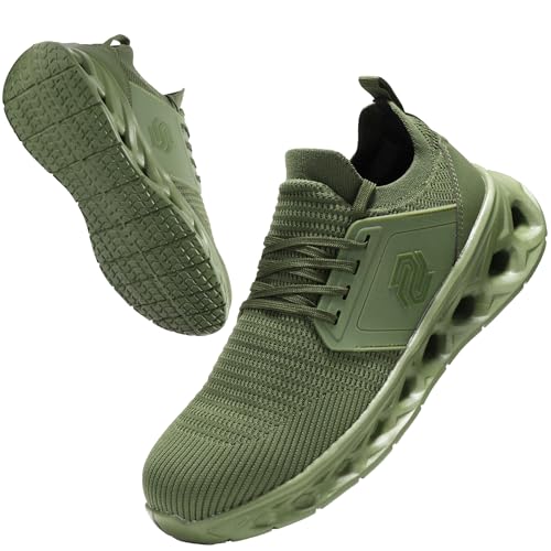 Image of Furuian Steel Toe Shoes for Men Women Slip On Safety Work Shoes Comfortable Lightweight Work Sneakers Industry Safety Sneakers