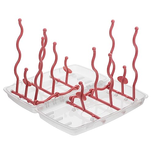 Sosoport Estante Biberones Drenaje Organizador de Almacenamiento de Vajillas Mantener y Secas Cocina