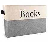 KINTNER DESIGNS Book Storage Box with stylish design. Keep all of your Books in one easy space saving box. Great for for home storage or for classroom.