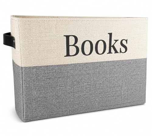 KINTNER DESIGNS Book Storage Box with stylish design. Keep all of your Books in one easy space saving box. Great for for home storage or for classroom.