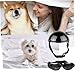 Dog Helmet and Goggles Adjustable Chin Strap Dog Goggles and Helmet with Ear Hole Windproof Stylish Decorative Dog Goggles Pet Supplies 2Pcs/Set