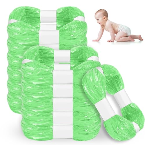 GIBOHOM 12 Recambios Contenedor de Pañales, Recambios de Papelera Pañales Bebe 4 Capas Engrosadas, Bolsas de Contenedor Pañales Compatibles con AngelCare, Litter Locker (Compatible con Todos）