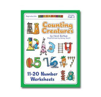 Workbook Counting Creatures 11-20 Number Workbook Book