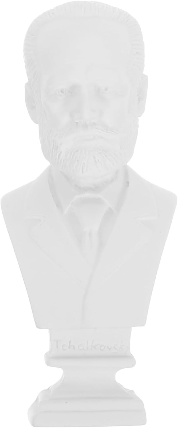 Resin Musician Bust Sculpture Artwork for Desktop Decoration