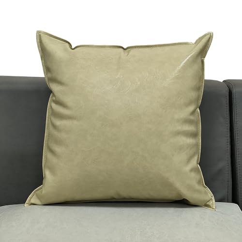 Throw Pillow Covers 50x70 60x80 Waterproof Pillowcases 60x60 Pillow Cases King Size Queen 50x50 45x45 with Zipper for Sofa Car Bed(Camel,45x45cm/18x18in)