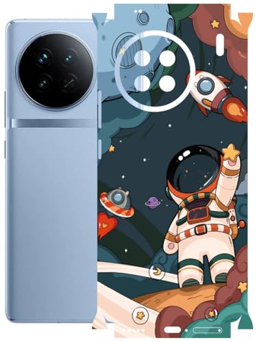 Image of AtOdds - Full Body Back Screen Guard Protector Film - Lamination Wrap Skin Sticker Compatible with VIVO X90 | Scratchproof Matte Finish (Space)