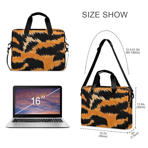 Funda para portátil con estampado tigre amarillo 13-15.6" miniatura 4