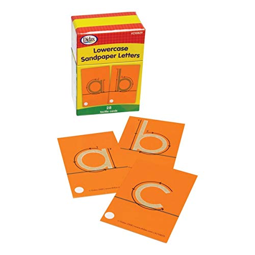Didax Educational Resources Tactile Cards, Pack Of 28 Sandpaper Letters, Lowercase, 4-1/4 X 2-5/8 In, Multi-Colored #TOP23