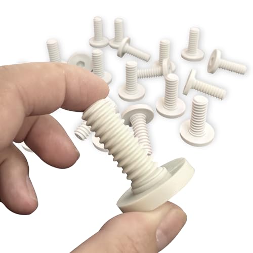Image of 20 PCS Long Bolts Compatible with Suncast Storage Sheds Sheds for Suncast /Craftsman Resin Storage Sheds, Replacement Screws Compatible with Suncast Storage Sheds Shed Accessories (White)