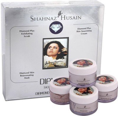 Shahnaz Husain Gold Skin Radiance And Diamond Facial Kit Combo 80 g (Set of 8)