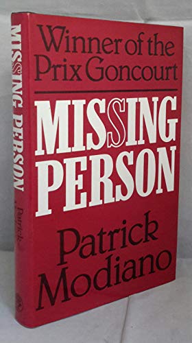Missing Person 0224017896 Book Cover