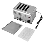 Stainless Steel Toaster 4 slice Commercial Toaster 4 Slot Bread Baking Machine 1.1in Wide Slot with 1-5 Minute Timing for Restaurant and Home Kitchen (1650W 110V) - Image 5