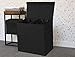 Simple Houseware Double Laundry Hamper with Lid and Removable Bags, Black