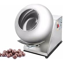 110V Sugar Coating Machine - Efficient Chocolate Panning Machine - Commercial Mini Coater for Sugar Ball Coating, Chocolate Polishing, and Drying - 2-5kg/H
