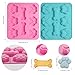 Luxoraiova 2 Stück Backmatte Hundekekse, Backmatten für Hundeleckerlies Set, Silikon Backform Hundekekse, Wiederverwendbare Bakeware Maker für Schokolade, Süßigkeiten, Gelee, Eiswürfel, Hund Behandelt