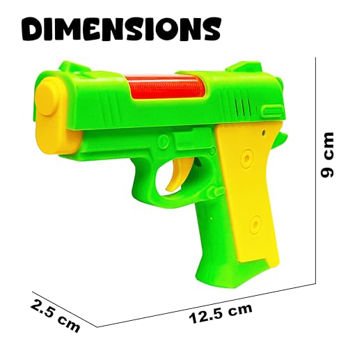 Image of VGRASSP Mini Light and Sound Pistol Toy for Kids - Pretend Play Gun Toy with Shooting Sound Effects - Birthday Return Gift - Color As Per Stock