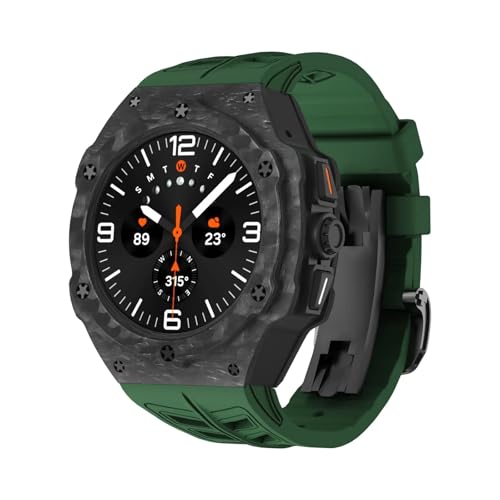 Bracelet en caoutchouc pour Galaxy Watch Ultra et boîtier carbone sport
