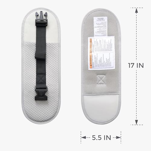 Image of Momcozy Hip Carrier Belt Extender - Compatible with Momcozy Move2Fit Hip Carrier, Extends Waist Band up to 61 inch for Plus Size Parents, Adjustable Fit, Soft & Breathable, Airmesh-Grey