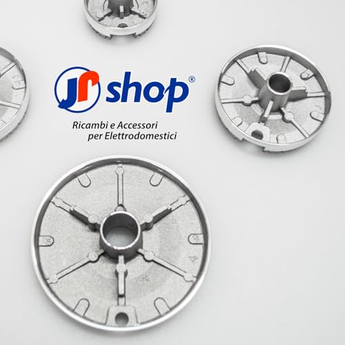 JPshop - Set mit 4 Brennern mit glatten Flammenverteilern, anpassbar an das Kochfeld, kompatibel mit Ariston