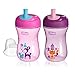 Chicco NaturalFit Straw Trainer Sippy Cup, Pink/Purple, 9 Ounce, 2 Count