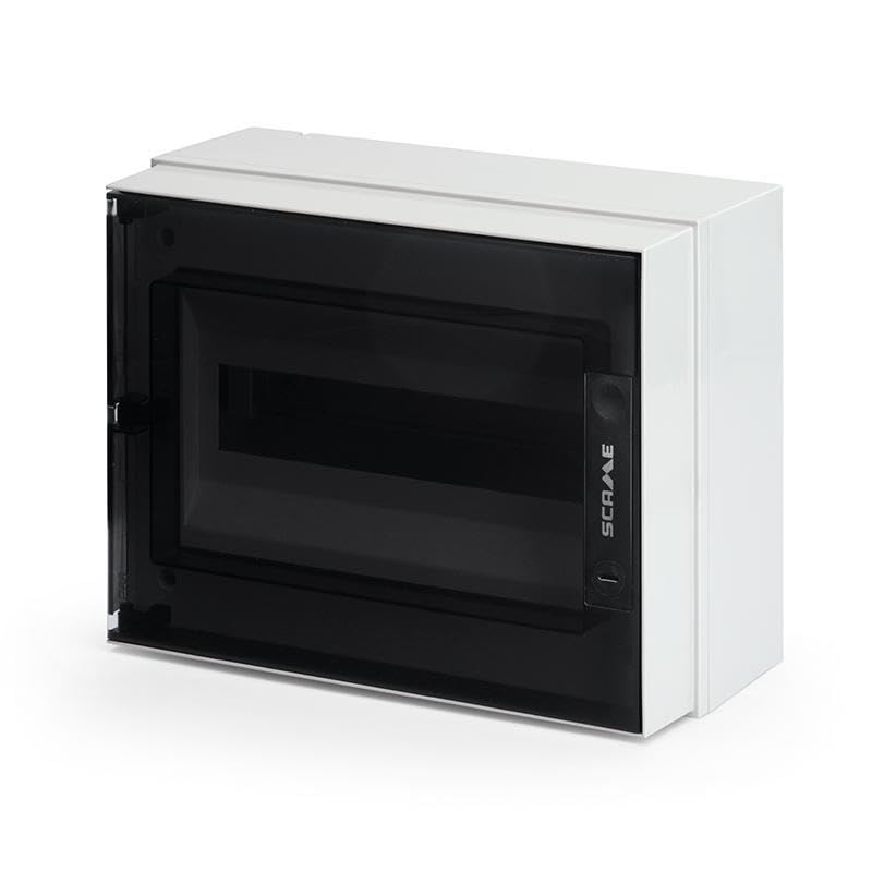 Cuadro de Distribucion de Pared IP66 IK09 12 DIN Termoplastico Gris Scame IKONA 679.1012