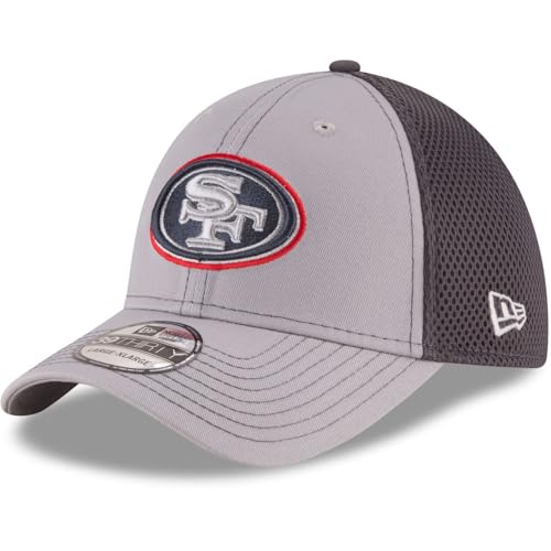NFL San Francisco 49ers Grayed Out NEO 2 39THIRTY Stretch Fit Cap, Medium/Large, Gray NFL San Francisco 49ers Grayed Out NEO 2 39THIRTY Stretch Fit Cap, Medium/Large, Gray