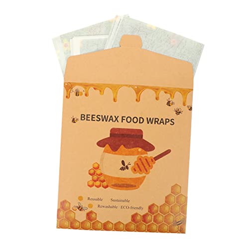 Garneck 3 Piezas De Envoltura De Cera De Abeja Para Hamburguesas - Papel De Embalaje Orgánico - Suministros De Cocina Reutilizables Algodón Lavable y Ecológico Para Alimentos