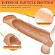 BDSMLOVE Penishülle XXL,28 CM Penis Sleeve größer Penismanschetten für Penisverlängerung 5 CM,Penis Hülle Penisvergrößerung für Big Penis Sex Spielzeug ab 18 für Paare extrem (dunkle Hautfarbe)
