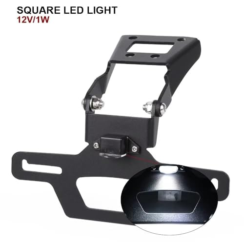 Support Plaque d'Immatriculation Moto LED Éliminateur Garde-Boue