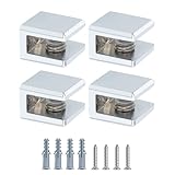 INSTALLATION SIMPLE EN 4 ÉTAPES : Fixez le support au mur à l'aide des vis, placez votre plaque de verre (3-6 mm), puis serrez les vis avec un tournevis. Aucune compétence particulière requise ! Ce support etagere verre est livré avec tout le nécessaire pour une installation rapide et propre. Parfait pour créer des étagères en verre élégantes dans toute la maison.