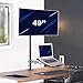 VIVO Extra Tall Desk Mount for up to 49 inch Ultrawide and Tray for up to 17 inch Laptop, Clamp-on Adjustable Stand Holds 44 lb Screens, VESA up to 100x100, Black, STAND-V012C