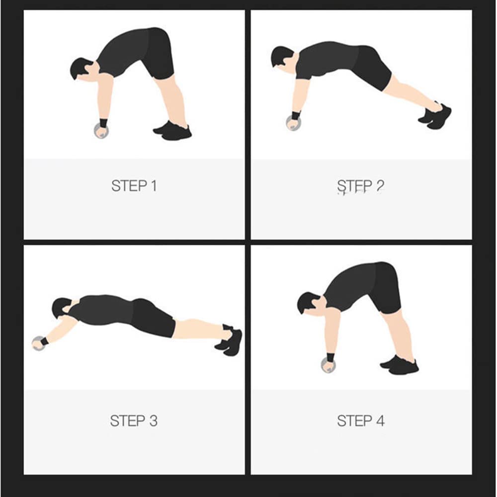 XININ Kernfitness Ab Roller Roll Set Workout Ausrüstung Für Hausmänner Frauen Bauch Übungskit Push Up Bar Springseil