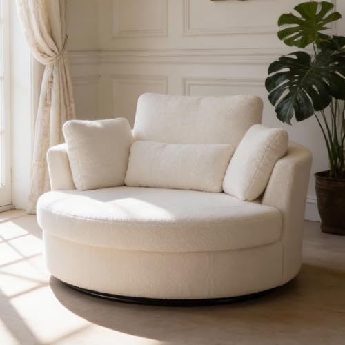 Aoiy & Wifon Oversized Sherpa Chair