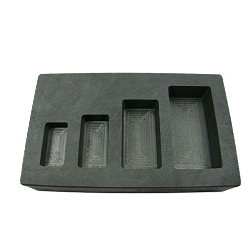 1-2-5-10 oz High Density Graphite Gold Bar Mold 4-Cavities-Silver Copper Scrap-image-17