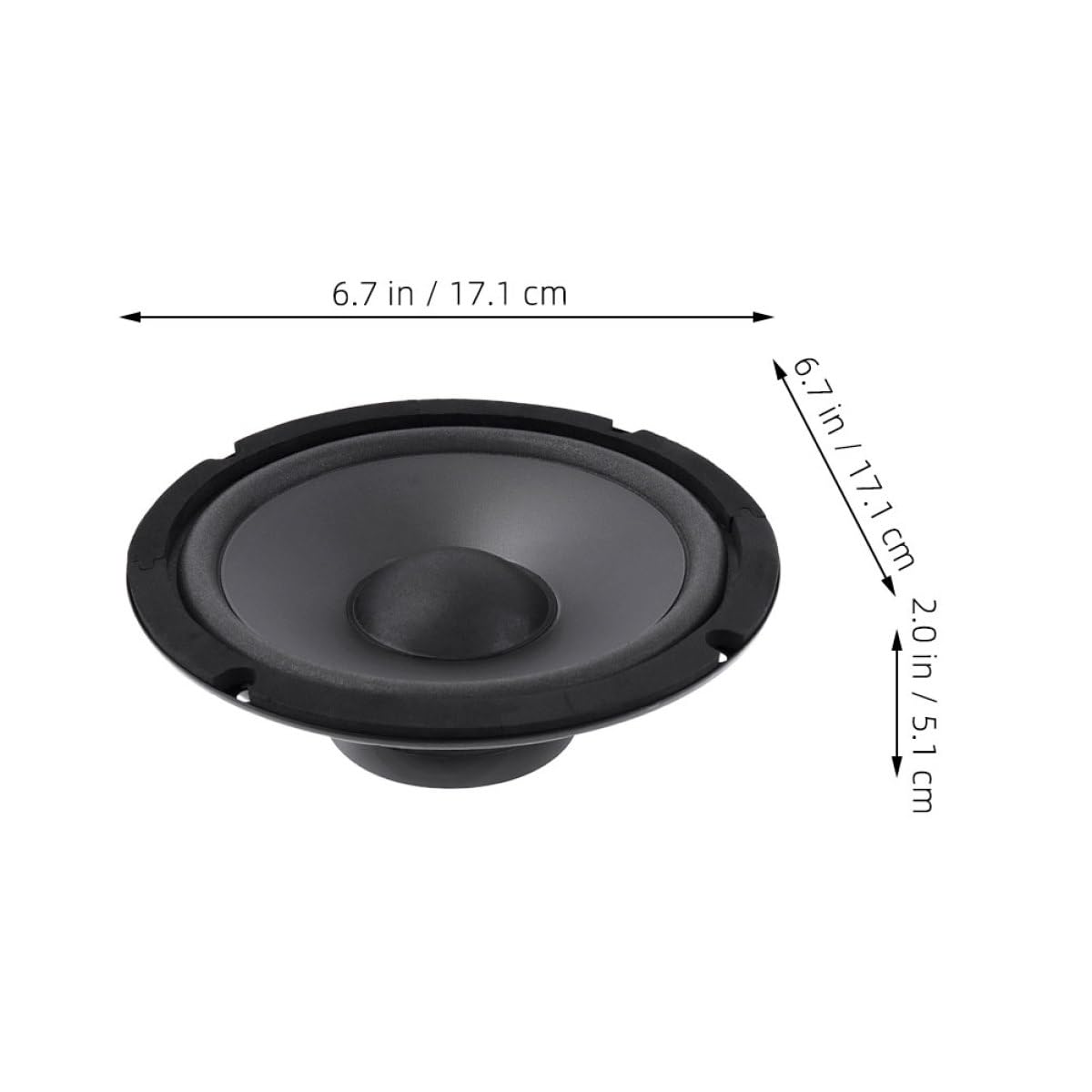 Mipcase Altoparlanti Per Porte Auto Posteriori 4 Ohm Kit 2 Pezzi Magnete, Compatibili Per Impianti Audio Auto Modificati, Resistenti e Versatili Per Musica Classica, Jazz, Rock