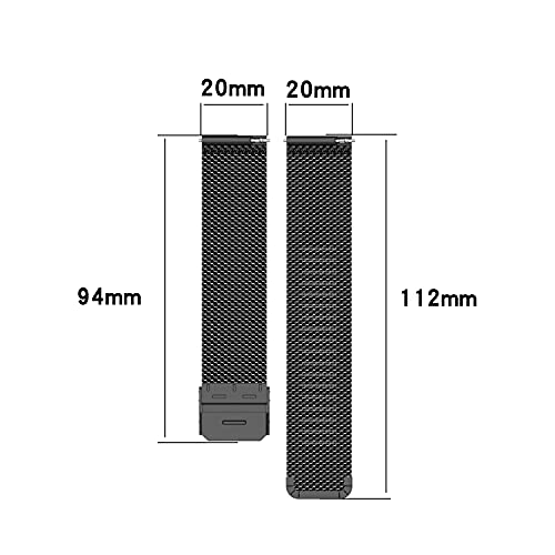GRV R01 Compatible Stainless Steel Mesh Wristband Replacement for GRV Smart Watch Men Women