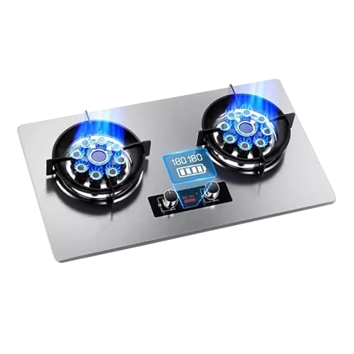 Cocina De Gas 4,5 KW, Sobremesa O Empotrada, Doble Quemador Y Uso, Ideal For Restaurantes Puestos Comida(NG)