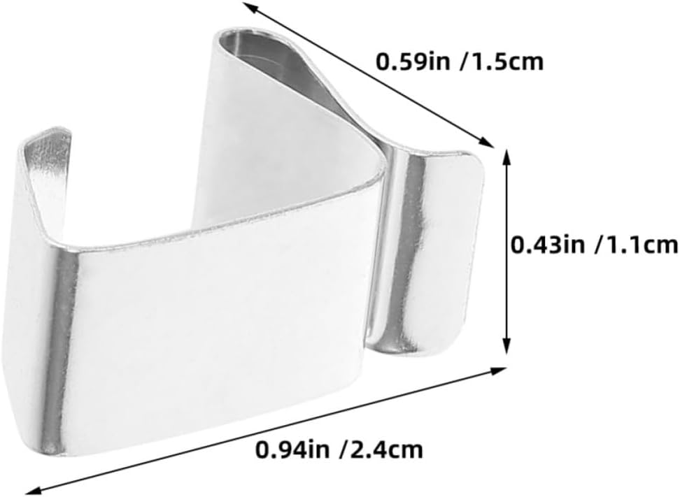 Wakauto 50 Pcs Christmas Gutter Hooks Stainless Steel Reusable Clips | Silver Finish, Easy Installation, Low Maintenance for Halloween and Xmas