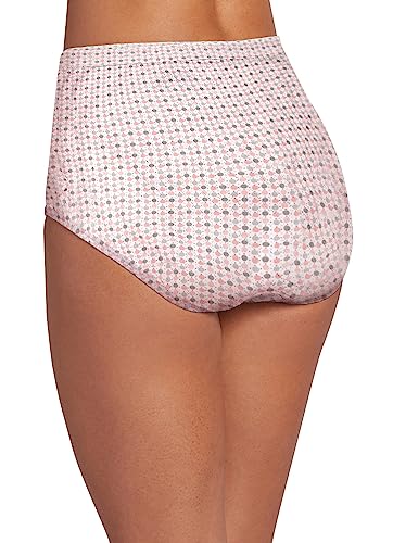 Image of Jockey Elance Breathe Brief 3-Pack Silver Fox /Spotty Dot /Blushing Rose 9 (2XL)