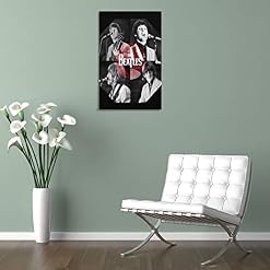 HEYBEC Poster décoratif sur toile The Beatles – Motif chanteur classique – 60 x 90 cm - Les Beatles, Paul McCartney, John Lennon, RIngo Starr, George Harrison HEYBEC Poster décoratif sur toile The Beatles - Motif chanteur classique - 60 x 90 cm – Image 5