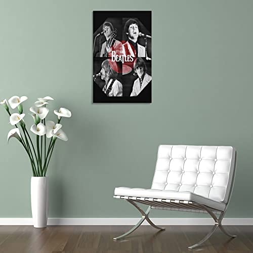 HEYBEC Poster décoratif sur toile The Beatles – Motif chanteur classique – 60 x 90 cm - Les Beatles, Paul McCartney, John Lennon, RIngo Starr, George Harrison HEYBEC Poster décoratif sur toile The Beatles - Motif chanteur classique - 60 x 90 cm – Image 6