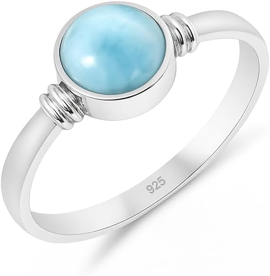 Women ring 925 sterling silver - Citrine -Amethyst -Blue Topaz -Larimar Natural gemstone ring - Men Statement ring - Vintage ring jewelry RB-05-P
