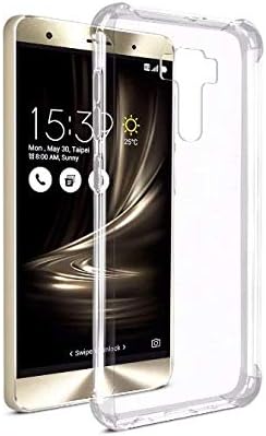 Plus Ultra Clear Slim Shockproof Anti-Slip Grip Soft Transparent Back Cover Case for Asus Zenfone 3 ZE552KL