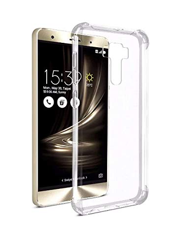 Plus Ultra Clear Slim Shockproof Anti-Slip Grip Soft Transparent Back Cover Case for Asus Zenfone 3 ZE552KL