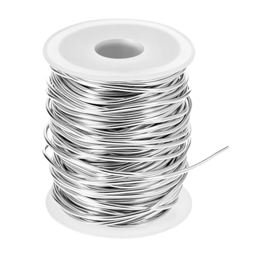 Fil en aluminium de calibre 12, bobine de 30,5 m et 2 mm de diamètre pour création de bijoux
