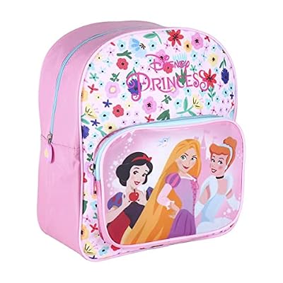CERDÁ LIFE'S LITTLE MOMENTS Zaini Principesse Disney con Tasca Frontale Trasparente, Cinghie Regolabili e Imbottite, Zaino Unisex-Bambini e Ragazzi, Multicolore, Taglia Unica, 2100004032