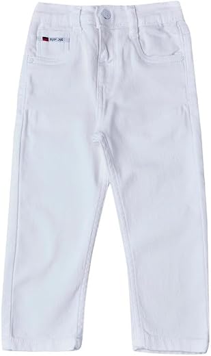 RUFF Solid Cotton Poly Jeans | Full Length | Back Elastic | Regular Fit | Casual Wear
