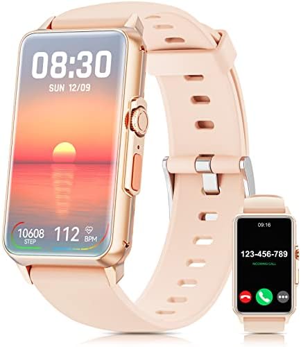 Mingtawn Smart Watch for Android iOS Phones,1.57 inch Full Touch Screen Fitness Tracker with Heart Rate & Blood Oxygen Monitoring IP68 Waterproof Smart Watches for Men Women